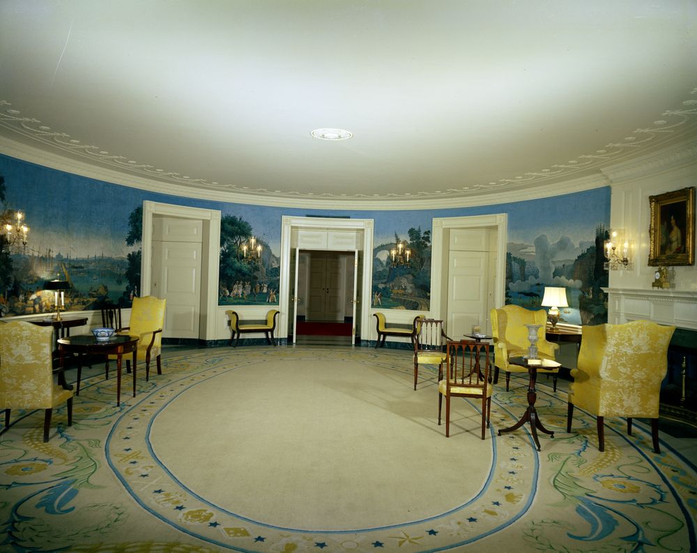 zuber wallpaper white house
