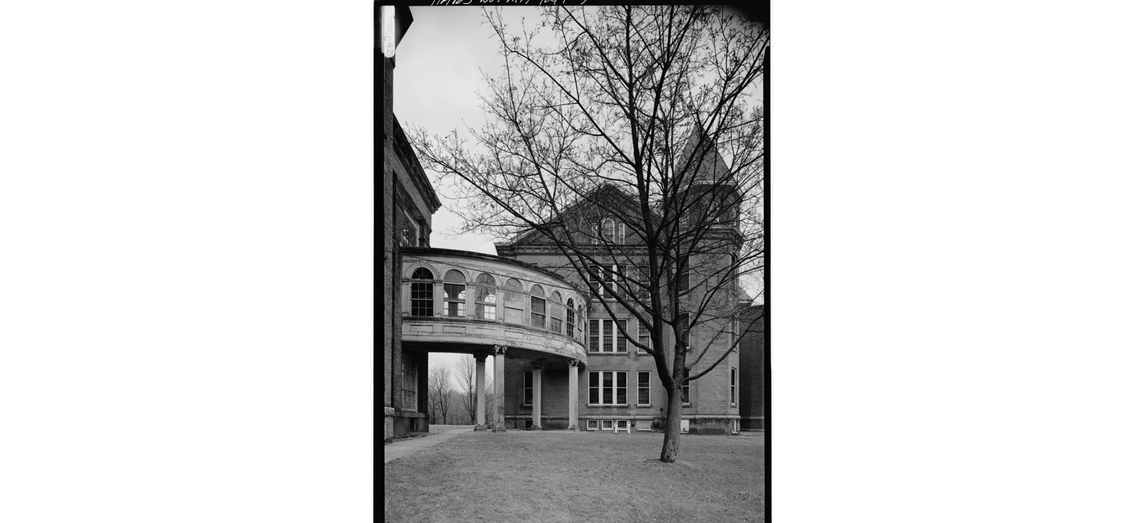 Taunton State Hospital MA Exterior Breezeway Library of Congress
